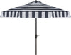 Safavieh Elsa Fashion Line 9ft Auto Tilt Umbrella UV Resistant Navy/White Furniture main image