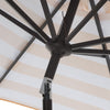 Safavieh Iris Fashion Line 9ft Auto Tilt Umbrella UV Resistant Orange/White Furniture 