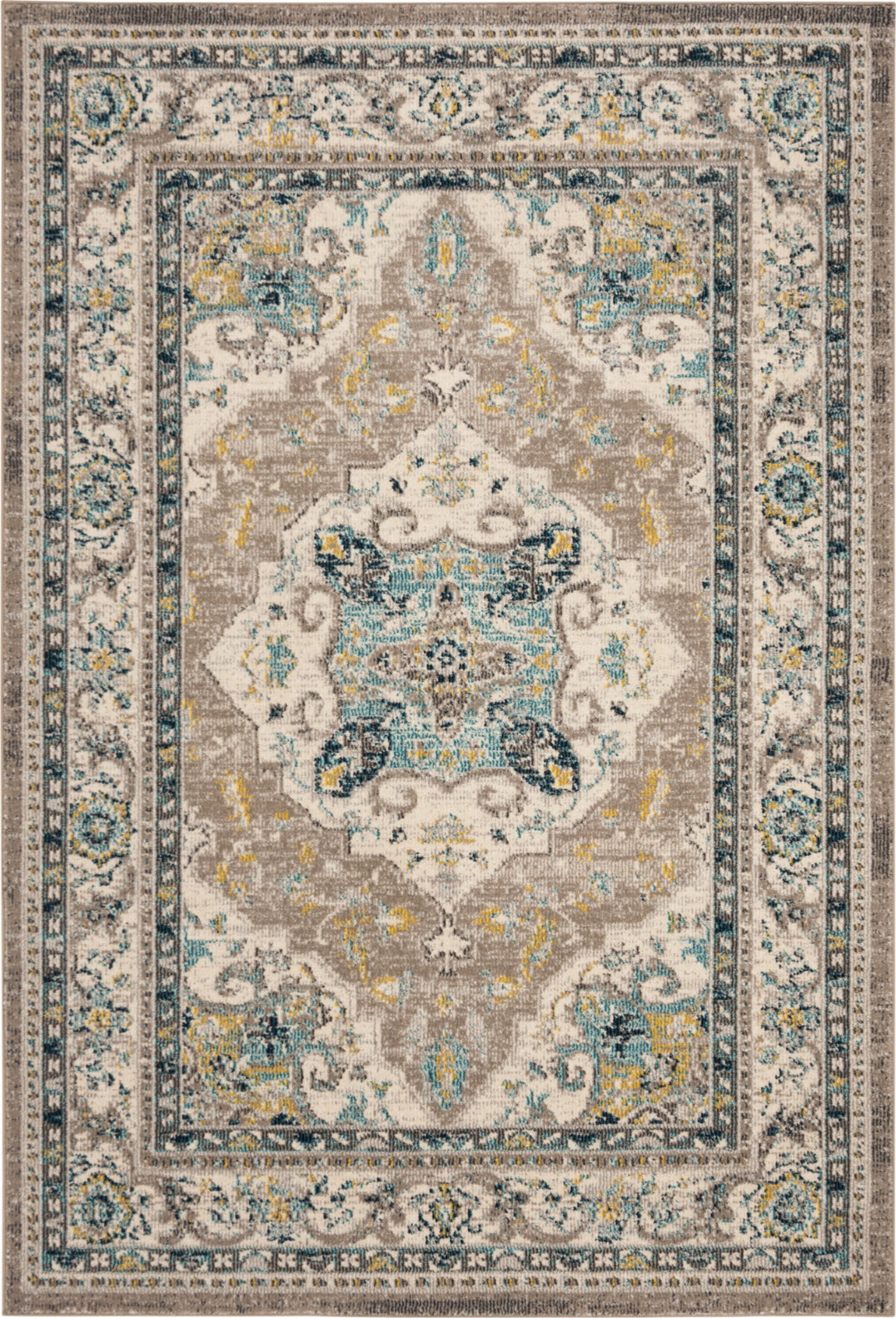 Safavieh Phoenix 100 PHX153K Turquoise/Beige Area Rug – Incredible Rugs ...