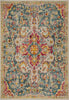 Safavieh Phoenix 100 PHX156B Blue/Yellow Area Rug main image