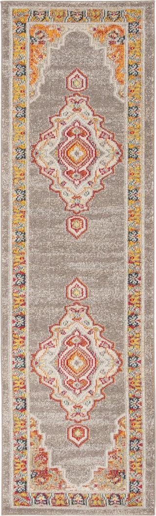 Safavieh Phoenix 100 PHX158T Orange/Grey Area Rug Runner Image