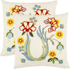 Safavieh Vesta Embroidered-Florals Creme 