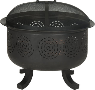 Safavieh Negril Fire Pit Copper/Black Furniture main image