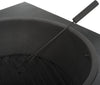 Safavieh Leros Square Fire Pit Black Furniture 