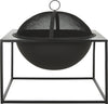 Safavieh Leros Square Fire Pit Black Furniture main image