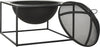 Safavieh Leros Square Fire Pit Black Furniture 