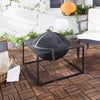 Safavieh Leros Square Fire Pit Black Furniture  Feature