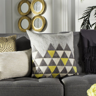 Safavieh Perris Cowhide Grey/Yellow/White  Feature