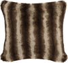 Safavieh Coco Striped Faux Plush Fur Milk / Chocolate main image