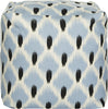 Safavieh Pierre Pouf Light Blue and Black Natural Furniture main image