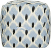 Safavieh Pierre Pouf Light Blue and Black Natural Furniture 
