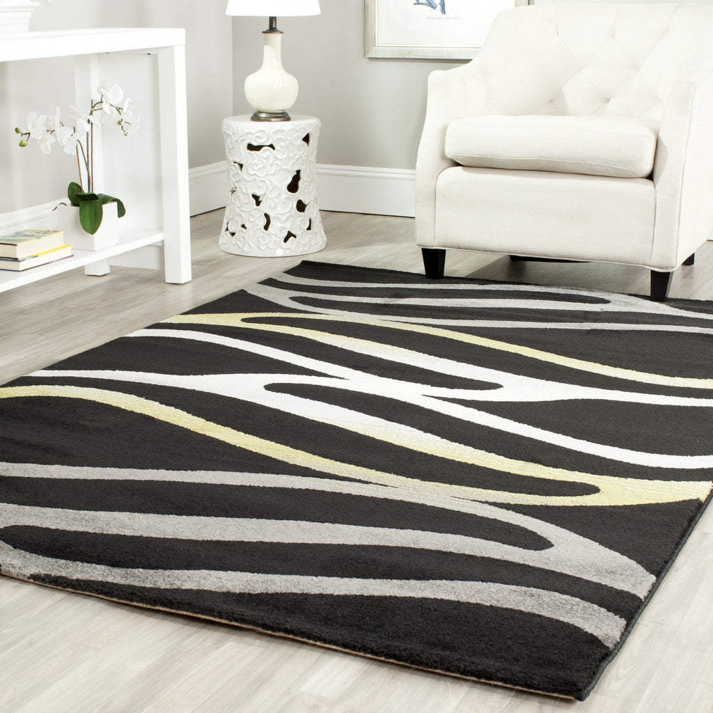 Safavieh Porcello PRL3726A Black Area Rug  Feature