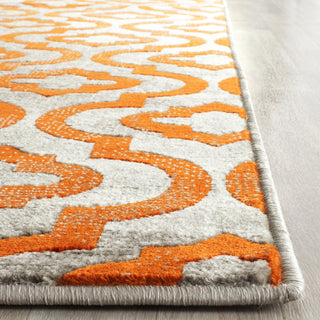 Safavieh Porcello PRL7734F Light Grey/Orange Area Rug 