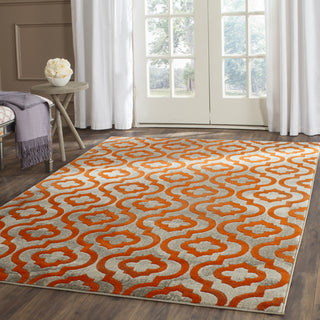 Safavieh Porcello PRL7734F Light Grey/Orange Area Rug  Feature