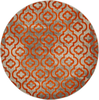 Safavieh Porcello PRL7734F Light Grey/Orange Area Rug 