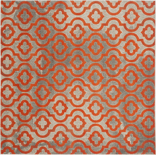 Safavieh Porcello PRL7734F Light Grey/Orange Area Rug 