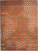Safavieh Porcello PRL7734F Light Grey/Orange Area Rug 