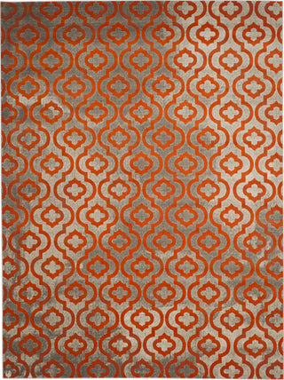 Safavieh Porcello PRL7734F Light Grey/Orange Area Rug 