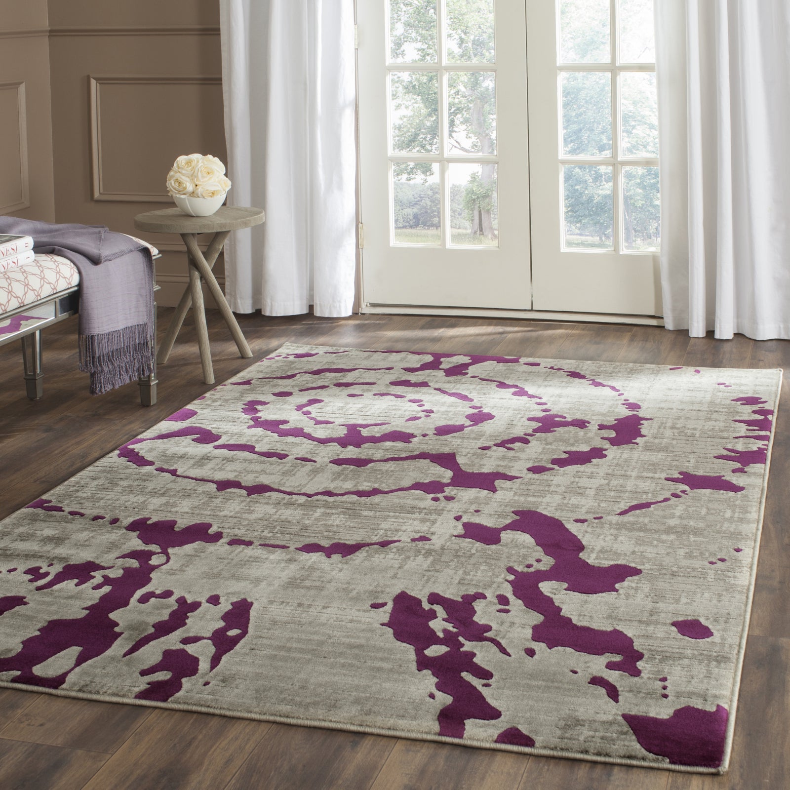 Safavieh Porcello PRL7735B Light Grey/Purple Area Rug – Incredible Rugs ...