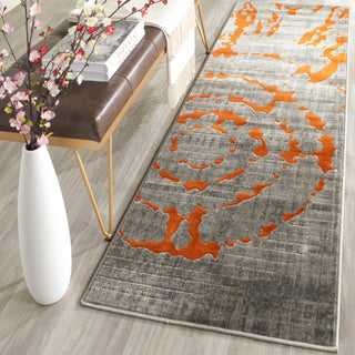 Safavieh Porcello PRL7735F Light Grey/Orange Area Rug 