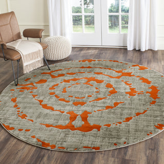 Safavieh Porcello PRL7735F Light Grey/Orange Area Rug 