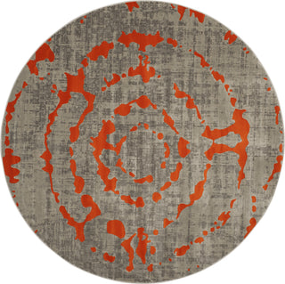 Safavieh Porcello PRL7735F Light Grey/Orange Area Rug 