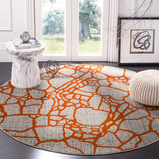 Safavieh Porcello PRL7737F Light Grey/Orange Area Rug  Feature