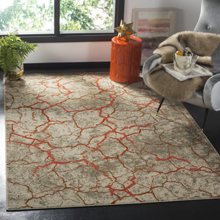 Safavieh Porcello PRL7742F Grey/Orange Area Rug  Feature