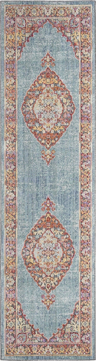 Safavieh Provance PRV181J Aqua/Black Area Rug Runner Image