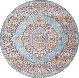 Safavieh Provance PRV181J Aqua/Black Area Rug Round Image