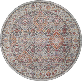 Safavieh Provance PRV185F Light Grey/Black Area Rug Round Image