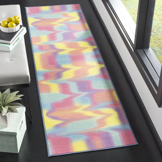 Safavieh Paint Brush PTB117A Fuchsia/Yellow Area Rug 