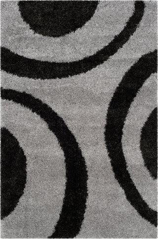 Safavieh Portofino Shag PTS213C Grey/Black Area Rug 