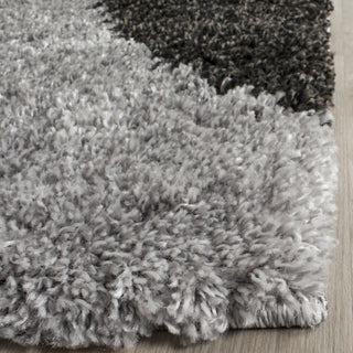 Safavieh Portofino Shag PTS213C Grey/Black Area Rug 