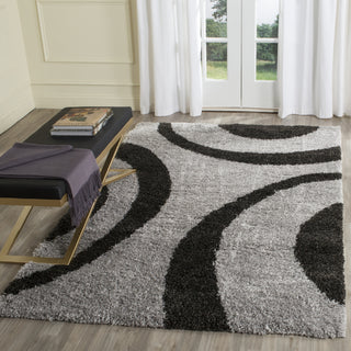 Safavieh Portofino Shag PTS213C Grey/Black Area Rug  Feature