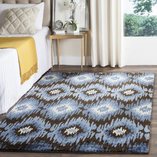 Safavieh Retro RET2143 Dark Brown/Blue Area Rug  Feature