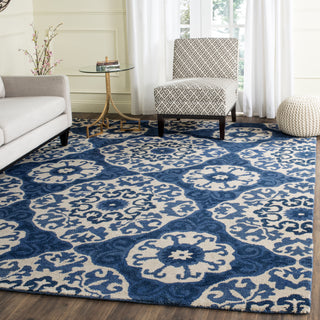 Safavieh Roslyn 525 Blue/Ivory Area Rug Room Scene