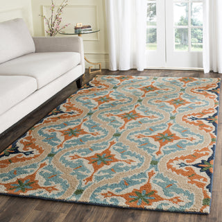 Safavieh Roslyn 595 Blue/Beige Area Rug Room Scene Feature