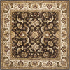 Safavieh Royalty Roy239 Chocolate/Beige Area Rug Square