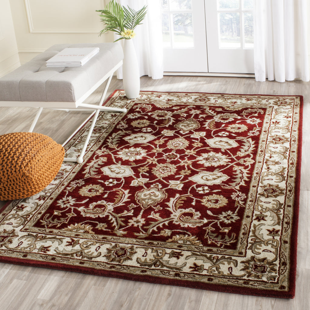 Safavieh Royalty Roy244 Red/Ivory Area Rug Room Scene Feature