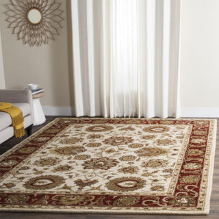 Safavieh Royalty 254 Ivory/Red Area Rug Room Scene Feature