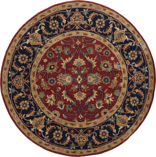 Safavieh Royalty Roy256 Rust/Navy Area Rug Round