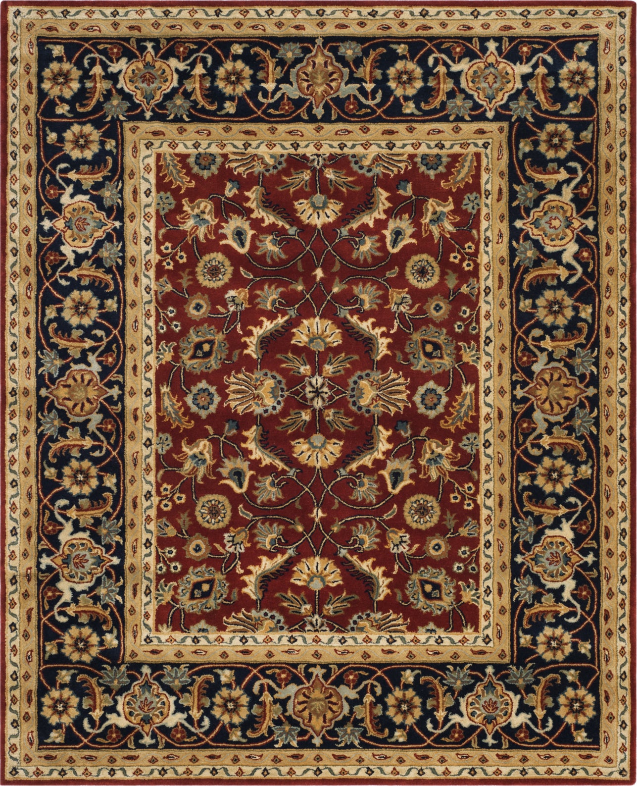 Safavieh Royalty Roy257 Navy/Rust Area Rug – Incredible Rugs and Decor