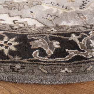 Safavieh Royalty 700 Silver/Charcoal Area Rug Detail