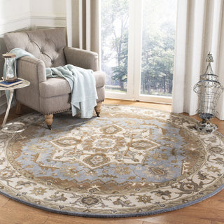 Safavieh Royalty 700 Light Blue/Beige Area Rug Room Scene