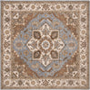 Safavieh Royalty 700 Light Blue/Beige Area Rug Square