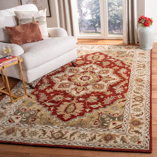 Safavieh Royalty 700 Red/Beige Area Rug Room Scene Feature