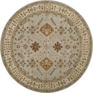 Safavieh Royalty 870 Light Grey/Cream Area Rug Round