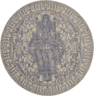 Safavieh Rvt-Restoration Vintage Restoration 421 Blue/Grey Area Rug Round