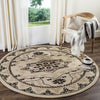 Safavieh Rvt-Restoration Vintage Restoration 424 Ivory/Charcoal Area Rug Room Scene